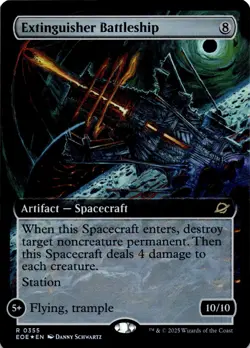 Extinguisher Battleship (Extended Art) FOIL 355 R Edge of Eternities NM MTG - Image 1