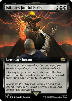 [1x] Isildur's Fateful Strike - Surge Foil - Extended Art Near Mint, English Lor - Image 1