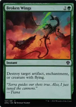 157/281 BROKEN WINGS COMMON DOMINARIA UNITED MTG CARD - Image 1