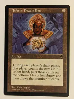 MTG English Magic Card Near Mint TEFERI'S PUZZLE BOX from Visions - Image 1