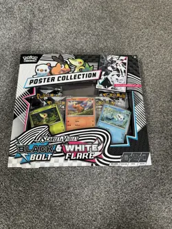 Pokemon TCG: Black Bolt & White Flare Unova Poster Collection - EN New & Sealed - Image 1
