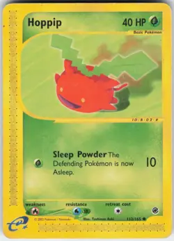 Pokemon TCG Hoppip 112/165 Expedition Common card Normal MP - Image 1