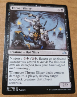 MTG Magic 1x Throat Slitter Planechase Anthology 2016 NM/M - Image 1
