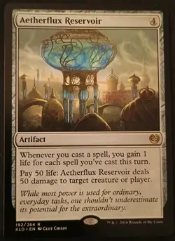 Aetherflux Reservoir NM Magic 192/264 MTG Rare Artifact EDH Commander SHIPS FREE - Image 1