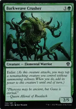 154/281 BARKWEAVE CRUSHER COMMON DOMINARIA UNITED MTG CARD - Image 1