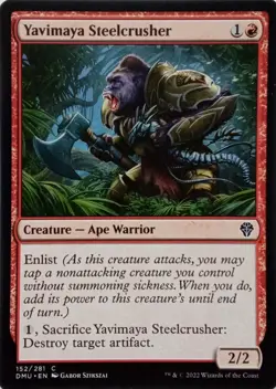 152/281 YAVIMAYA STEELCRUSHER COMMON DOMINARIA UNITED MTG CARD - Image 1