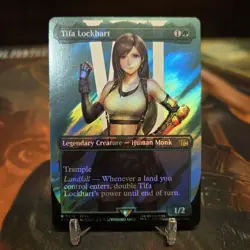 Tifa Lockhart (Borderless) (Surge Foil) Final Fantasy MTG Foil NM - Image 1