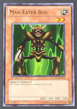 Yugioh TCG - Man Eater Bug - 5DS3-EN006 - LP/NM - 1st Ed - Common - Monster 2010 - Image 1