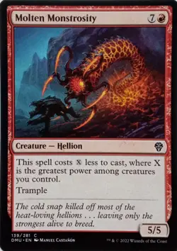 139/281 MOLTEN MONSTROSITY COMMON DOMINARIA UNITED MTG CARD - Image 1
