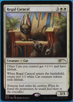 Regal Caracal (Secret Lair Promo) FOIL NM MTG MAGIC CARD (499973) ABUGames - Image 1