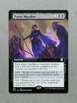 Danse Macabre #291 Extended Art - MTG - AFC Adventures Forgotten Realms - NM - Image 1