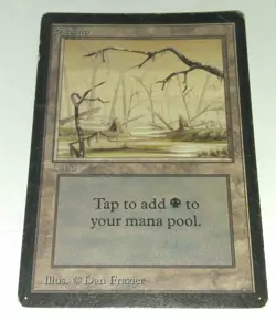 Swamp version A Beta MTG Magic the Gathering - Image 1