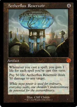 MTG: The Brothers' War: RFA: Aetherflux Reservoir: Lightly Played Condition - Image 1