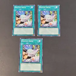 Yugioh TCG - 3x Destiny Draw - GLD3-EN044 - Limited Edition - LP/NM - Spell 2010 - Image 2