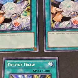Yugioh TCG - 3x Destiny Draw - GLD3-EN044 - Limited Edition - LP/NM - Spell 2010 - Image 3