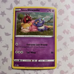 Pokemon TCG Galarian Slowpoke SWSH126 Black Star Promo NM Swirl - Image 1