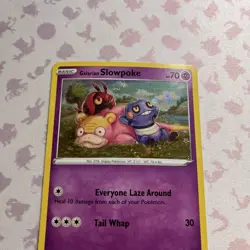 Pokemon TCG Galarian Slowpoke SWSH126 Black Star Promo NM Swirl - Image 3