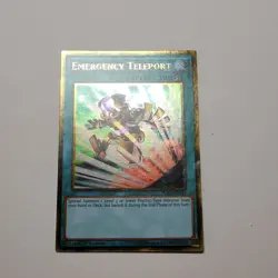 Yugioh TCG - Emergency Teleport - PGL3-EN081 - NM - Gold Rare Holo - 1st Ed 2016 - Image 4