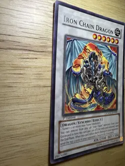 | Yugioh Iron Chain Dragon CSOC-EN040 1st Edition Crossroads Of Chaos | - Image 3