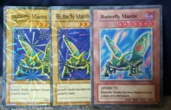 Yugioh Card Playset Funny Joke Butterfly Mantis Weevil Underwood Bug Vintage - Image 1