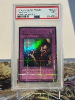 Yugioh Trap Hole Hobby League 3 HL03-EN003 PSA 9 - Image 1