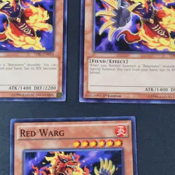 Yugioh TCG - 3x Red Warg -TDIL-EN014 - LP/NM - 1st Ed - Common - Monster - 2016 - Image 3
