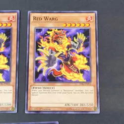 Yugioh TCG - 3x Red Warg -TDIL-EN014 - LP/NM - 1st Ed - Common - Monster - 2016 - Image 4