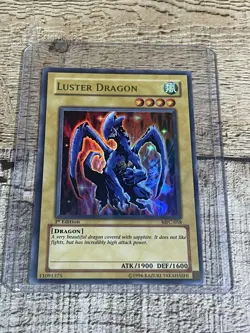 YUGIOH! LUSTER DRAGON MFC-058 1ST ULTRA RARE NM - Image 1