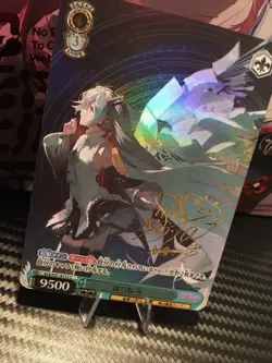 Hatsune Miku Gold Signature Waifu CCG Goddess Story Weiss Shwarz Doujin Card - Image 2