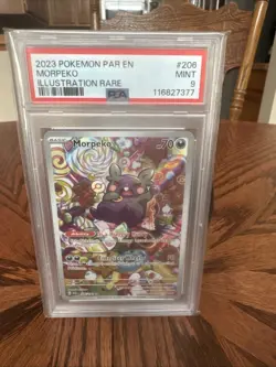2023 Pokemon Morpeko Illustration Rare Card 206/182 🔥PSA 9🔥 - Image 1