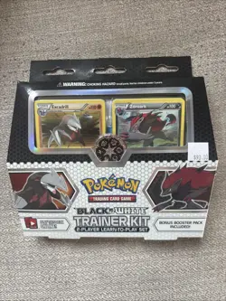 Lot Of Pokemon Cards With A Black And White Trainer Kit + Fan Art Cards - Image 1