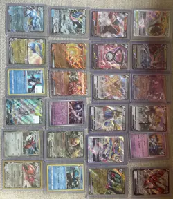Lot Of Pokemon Cards With A Black And White Trainer Kit + Fan Art Cards - Image 3