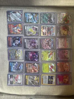 Lot Of Pokemon Cards With A Black And White Trainer Kit + Fan Art Cards - Image 4