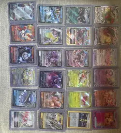 Lot Of Pokemon Cards With A Black And White Trainer Kit + Fan Art Cards - Image 5