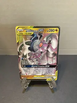 Pokemon Card Arceus & Dialga & Palkia GX 156/236 Sm-Cosmic Eclipse Holo - Image 1