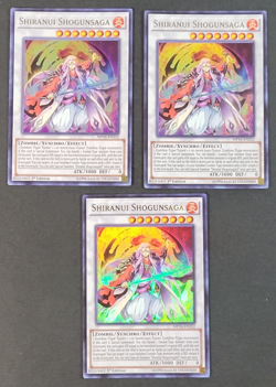 Yugioh TCG - 3x Shiranui Shogunsaga - MP16-EN212 - 1st Ed - NM - Ultra Rare 2016 - Image 1