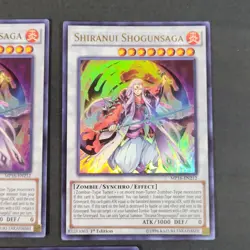 Yugioh TCG - 3x Shiranui Shogunsaga - MP16-EN212 - 1st Ed - NM - Ultra Rare 2016 - Image 4