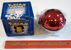 Pokemon 23k Gold Plated Mewtwo Trading Card Pokeball 1999 Box w Wear -Sealed Bag - Image 3