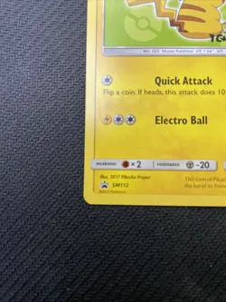 Ash's Pikachu - SM112 - Black Star Promo - Pokemon Card - NM/M - Image 2