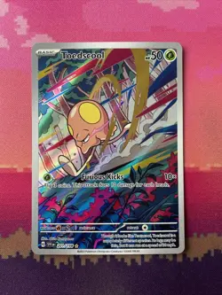 Pokemon Card Toedscool 201/198 Illustration Rare Scarlet & Violet Near Mint - Image 1
