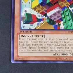 Yugioh TCG - 1x Block Golem - REDU-EN035 - NM - Common - 1st Ed - Rock - 2012 - Image 3