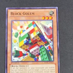 Yugioh TCG - 1x Block Golem - REDU-EN035 - NM - Common - 1st Ed - Rock - 2012 - Image 5