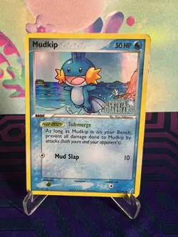 Mudkip 57/100 - EX Crystal Guardians Holo Stamped Mid Era Pokemon Card - LP - Image 1