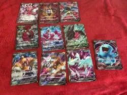 10 Card Full Art V Pokemon Card Lot .see Description - Image 1