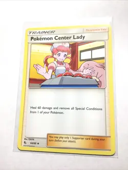POKEMON CENTER LADY - 64/68 - Hidden Fates - Pokemon Card - NM - Image 1