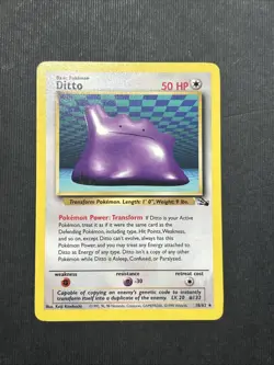 Ditto 18/62 Pokemon TCG Pokemon Card (MYREF#2) - Image 1