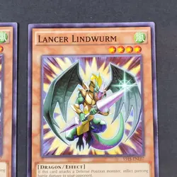 Yugioh TCG - 2x Lancer Lindwurm - YS15-ENL07 - NM - 1st - Saber Force - 2015 - Image 4