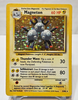 Magneton 9/102 Holo Rare Unlimited Base Set Pokemon 7292 - Image 1