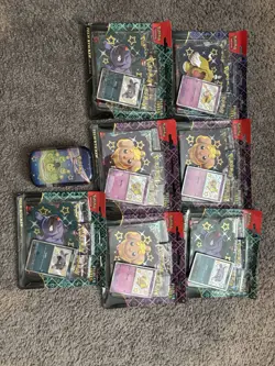 Pokemon Paldean Fates🔥Tech Sticker Collection X 7 an 1 mini tin - Image 1