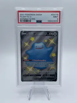 2021 Pokemon SWSH - Shining Fates - Ditto V #SV118 - Shiny Vault - PSA 9 Mint - Image 2